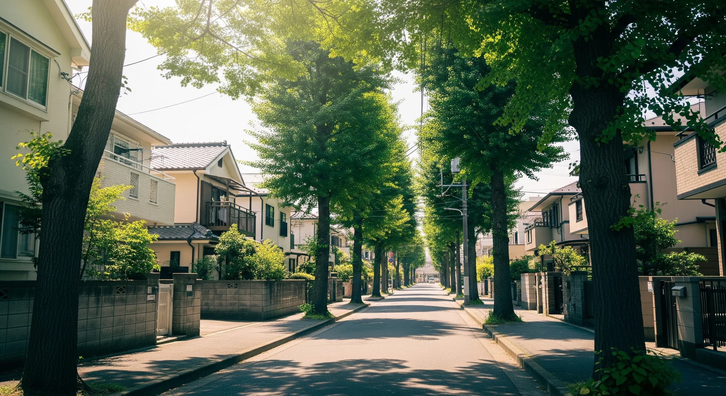 横浜市内の閑静な住宅街